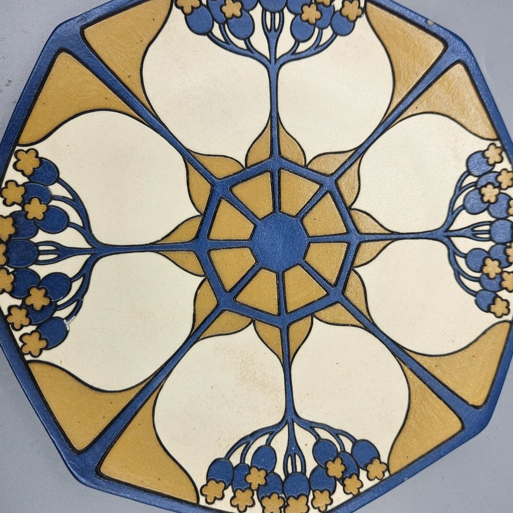 Villeroy Boch Plate 1913 Mettlach Elder Blossom Plate Germany